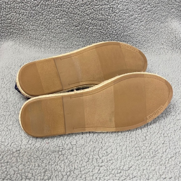 NEW Old Navy Blue Tie Dye Light Shibori Espadrilles Canvas Slip On Shoes Sz 9 - Picture 6 of 8